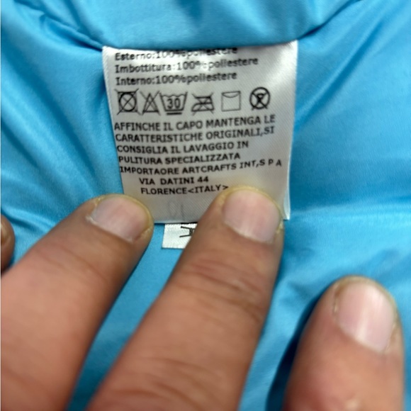 Canadian Club glossy-effect cropped High Neck puffer jacket Size Small - Picture 8 of 16